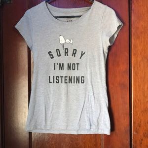 “Sorry I’m Not Listening” tee